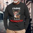 Lustige Rentier Frohe Christmas Langarmshirts Geschenke für alte Männer