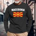 Macedonia I Macedonia Langarmshirts Geschenke für alte Männer