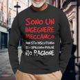 Maglia Ingegnere Meccanico Regalo Laurea Ingegneria Maglietta a maniche lunghe Regalos para ancianos