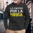 Magliette Divertenti Palestra Scritta Lo Faccio Per La Birra Maglietta a maniche lunghe Regalos para ancianos