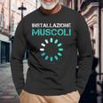 Magliette Divertenti Palestra Uomo Installazione Muscoli Maglietta a maniche lunghe Regalos para ancianos