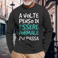 Magliette Divertenti Scritte Ironiche Essere Normale Maglietta a maniche lunghe Regalos para ancianos