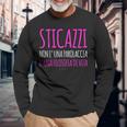 Magliette Donna Sticazzi Filosofia Diita Regalo Divertente Mezza Manica Nero Maglietta a maniche lunghe Regalos para ancianos