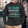 Magliette Uomo Manica Corta Divertenti Io Sono Responsabile Maglietta a maniche lunghe Regalos para ancianos