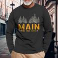 Main Pine Tree State -Isita Diiaggio Main Maglietta a maniche lunghe Regalos para ancianos