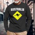Manica Lunga Australiana Di Canguro Australiano Maglietta a maniche lunghe Regalos para ancianos