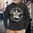Maroc Land Of Surf Planche De Surf Camel T-shirt à manches longues Cadeaux pour les vieillards