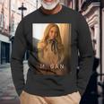 Megan Portrait Langarmshirts Geschenke für alte Männer