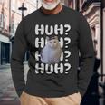 Meme Gatto Popolare Internet Meme Cat Day Natale Maglietta a maniche lunghe Regalos para ancianos