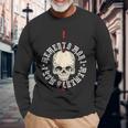 Memento Mori Lettering Skull Langarmshirts Geschenke für alte Männer