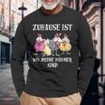 Merch Zuhause Ist Wer Meine Hühner Sindon Merch S Langarmshirts Geschenke für alte Männer