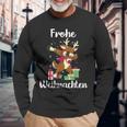 Merry Christmas Reindeer Christmas Eve Langarmshirts Geschenke für alte Männer