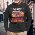 Merry Glühwein Christmas Feuerzangenpunch Christmas Market Langarmshirts Geschenke für alte Männer