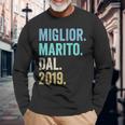 Miglior Marito Dal 2019 Anni 5 Anniversario Matrimonio Maglietta a maniche lunghe Regalos para ancianos