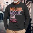 Miglior Moglie Dal 2012 Anni 12 Anniversario Matrimonio Maglietta a maniche lunghe Regalos para ancianos
