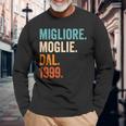 Migliore Moglie Dal 1999 Anni 25 Anniversario Matrimonio Maglietta a maniche lunghe Regalos para ancianos