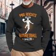 Mir Reichts Ich Geh Basketball Playing Basketballer Boys' Langarmshirts Geschenke für alte Männer