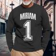 Miriam Sostenitore Numero 1 Del Più Grande Fan Maglietta a maniche lunghe Regalos para ancianos