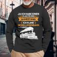 Modellbahn Plan Für Den Ruhestand Model Railway Langarmshirts Geschenke für alte Männer