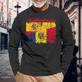 Moldavia España Bandera De La Amistad Moldavia Camiseta de manga larga Regalos para ancianos