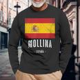 Mollina Spanien Es Flagge Stadt Bandera Langarmshirts Geschenke für alte Männer