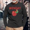 Monday Hungry Caterpillars Days Fruits Lover Always Hungry Long Sleeve T-Shirt Gifts for Old Men