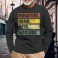 Muratore Leggenda Regalo Divertente Muratori E Operai Edili Maglietta a maniche lunghe Regalos para ancianos