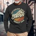 Name Steven Entspann Dich Steven Regelt Das Langarmshirts Geschenke für alte Männer