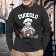 Nano Cuocolo Lavoro Cuoco Chef Divertente Elfo Di Natale Maglietta a maniche lunghe Regalos para ancianos
