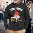 Nano Grappetolo Amanti Grappa Divertente Elfo Di Natale Maglietta a maniche lunghe Regalos para ancianos