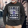 Nasa It Is Rocket Science Stars And Stripes Maglietta a maniche lunghe Regalos para ancianos