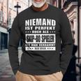 Niemand Ist Perfekt Skip Bo Spieler Langarmshirts Geschenke für alte Männer