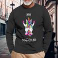 Nö Einfach Nö Unicorn Langarmshirts Geschenke für alte Männer