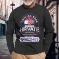 Nogomet Hrvatska Football And Croatia S Langarmshirts Geschenke für alte Männer