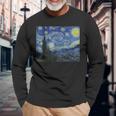 Notte Stellata Diincentan Gogh Famoso Dipinto Maglietta a maniche lunghe Regalos para ancianos