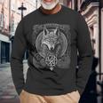 Odins Wolfiking Norse Runes Nordmann Mythology Langarmshirts Geschenke für alte Männer