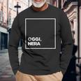 Oggi Nera Espressiva E Minimalista Maglietta a maniche lunghe Regalos para ancianos