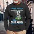 Ohne Fisch Geh Ich Heute Nicht Heim Sportfischer Angler Langarmshirts Geschenke für alte Männer