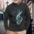 Orchestra Regalo Per Pianista Chiave Di Sol Pianoforte Maglietta a maniche lunghe Regalos para ancianos
