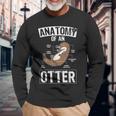 Otter Anatomy Of An Otter Cute Otter Lover Langarmshirts Geschenke für alte Männer