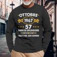 Ottobre 1967 57 Anni Compleanno Uomo Donna 1967 Maglietta a maniche lunghe Regalos para ancianos