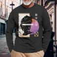 Overthinker Retròaporwave Estetica Giappone Anni '80 Stile Anni '90 Maglietta a maniche lunghe Regalos para ancianos
