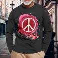 Pace No War No Nukes Salva Terra E Cura Per L'ambiente Maglietta a maniche lunghe Regalos para ancianos