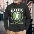 Padelistaecchio Con Racchetta Da Padel Tennis Maglietta a maniche lunghe Regalos para ancianos