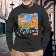 Palermo Sicilia Sicilia Italiana Palermo Camiseta de manga larga Regalos para ancianos