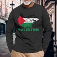 Palestine Flag Palestine Langarmshirts Geschenke für alte Männer