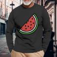 Palestine Watermelon Langarmshirts Geschenke für alte Männer