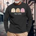 Pantasmas Ghost Spooky Conchas Mexican Ghost Long Sleeve T-Shirt Gifts for Old Men