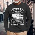 Papa & 2 Töchter Chaosteam Papa 2 Töchter Langarmshirts Geschenke für alte Männer