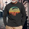 Parapendio Suintage Sunset Sun Set Paragliders Meme Maglietta a maniche lunghe Regalos para ancianos